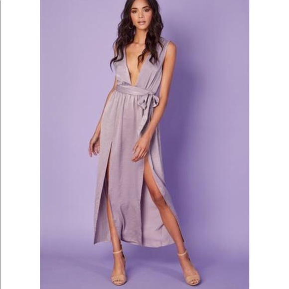 Donna Mizani Dresses & Skirts - Donna Mizani Brand New Slit Dress from Revolve. Size XS